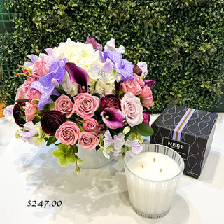 Fresh Flowers Nest Cedar Leaf & Lavender 3-Wick Candle