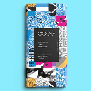 Coco Gin & Tonic (Alcohol Free) Dark Chocolate Large Bar