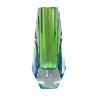 Bud Vase, Blue & Green