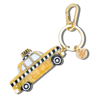 Hand-painted Taxicab Bag Charm & Keychain