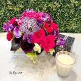 Spellbound: Fresh Flowers & Cedar Lavender Candle - A Lavish Gift