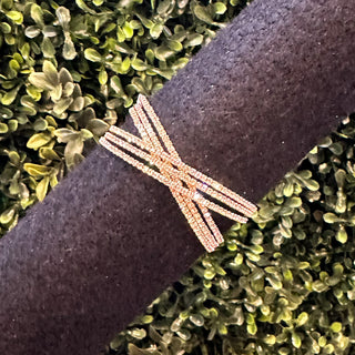 XXX Gold Rhinestone Wrist Corsage