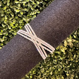 XXX Silver Rhinestone Wrist Corsage