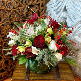 bouquet of flowers for Christmas