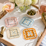 Boxed Coaster Set, Bamboo Mahjong