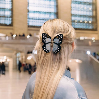 Hand-painted Monarch Butterfly Claw Hair Clip
