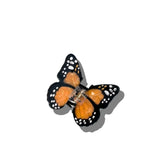 Hand-painted Mini Monarch Butterfly Claw Hair Clip | Eco-Friendly: Orange